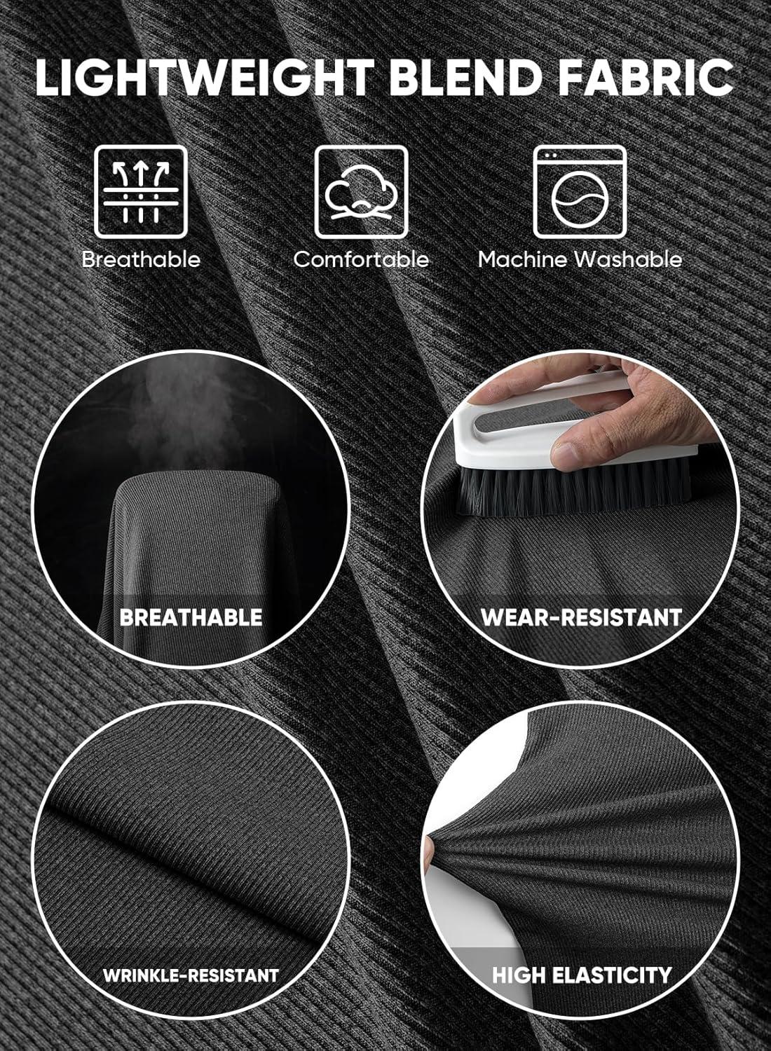 imageJMIERR Mens 2025 Fall Fashion Casual Henley Shirt Long Sleeve Slim Fitted Shirts Curved Hem for Athletic Gym WorkoutB Grey