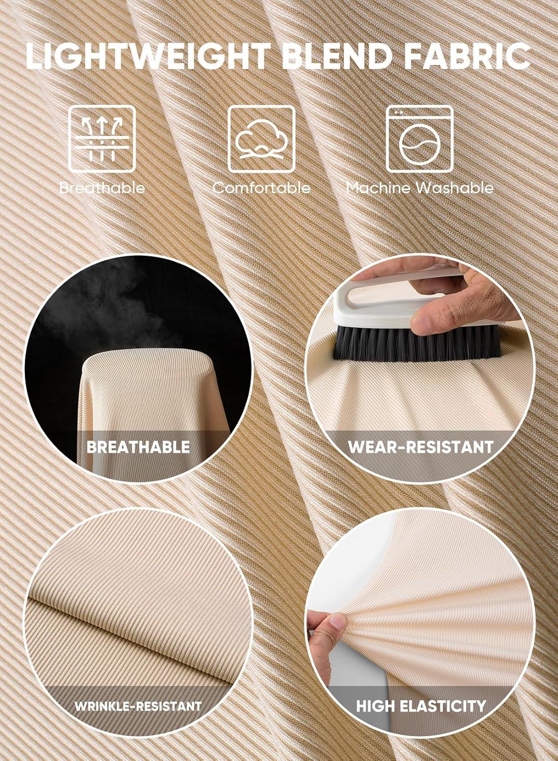 imageJMIERR Mens 2025 Fall Fashion Casual Henley Shirt Long Sleeve Slim Fitted Shirts Curved Hem for Athletic Gym WorkoutC Beige