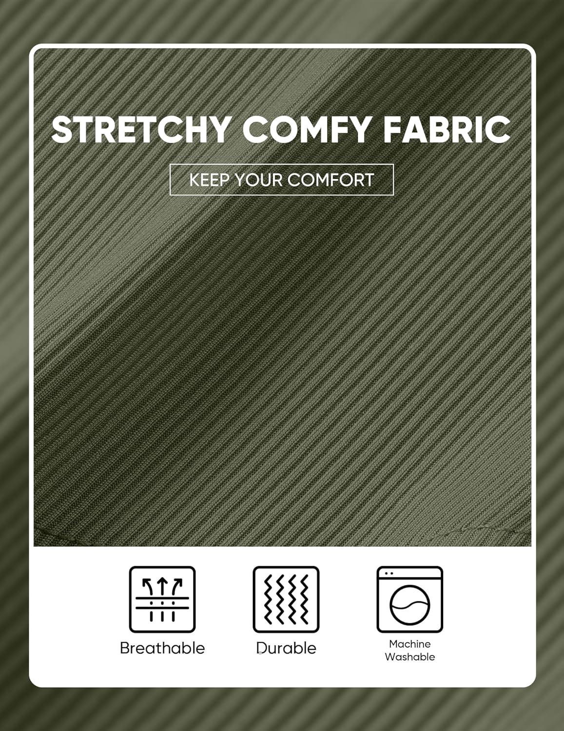 imageJMIERR Mens 2025 Fall Fashion Casual Henley Shirt Long Sleeve Slim Fitted Shirts Curved Hem for Athletic Gym WorkoutD Green