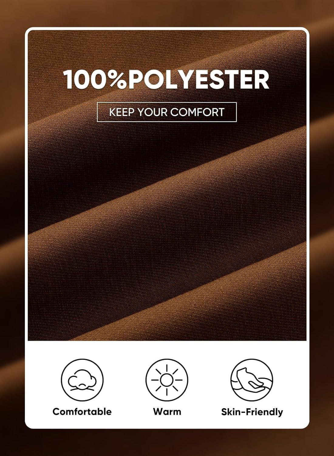 imageJMIERR Mens Cargo Pants Casual Lightweight Elastic Waist Drawstring Tapered Pant with PocketsCoffee