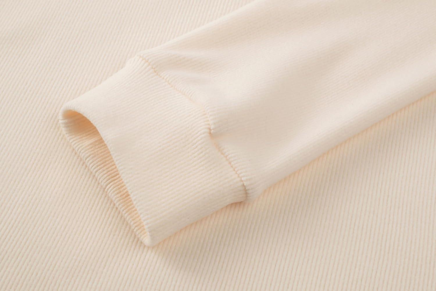 imageJMIERR Mens Casual Buttonless Polo Shirt Long Sleeve V Neck Ribbed Knit Golf ShirtsA Beige White