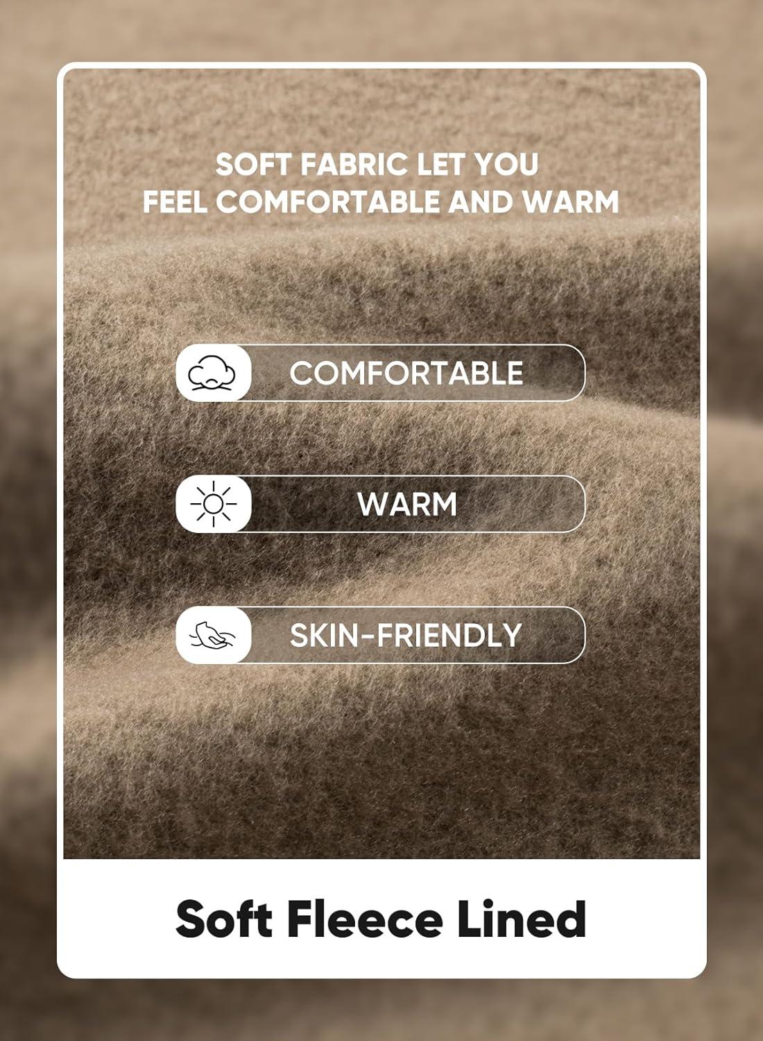 imageJMIERR Mens Casual Long Sleeves Crewneck Sweatshirts Cotton Pullover Sweatshirt for MenKhaki