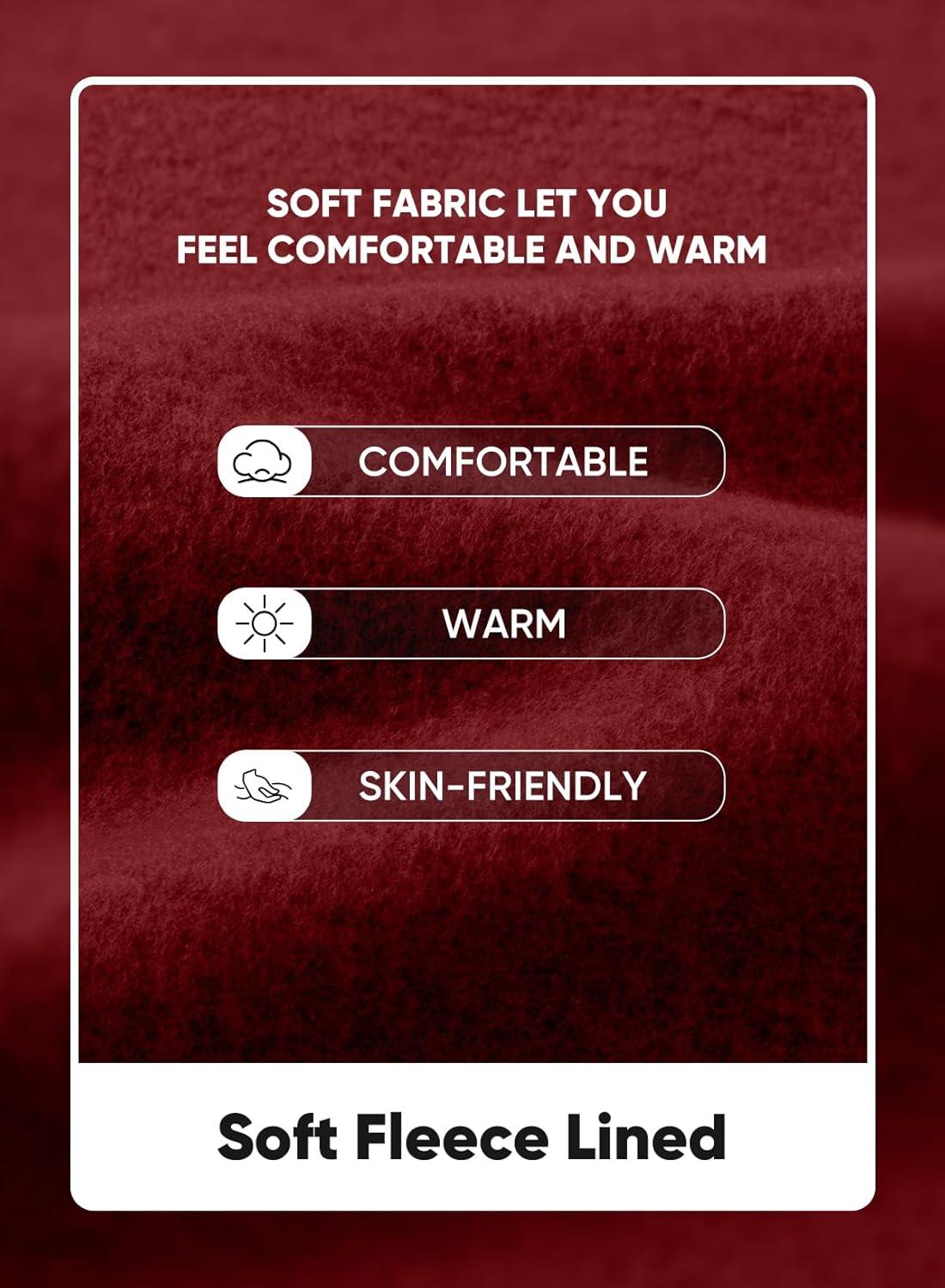 imageJMIERR Mens Casual Long Sleeves Crewneck Sweatshirts Cotton Pullover Sweatshirt for MenRed