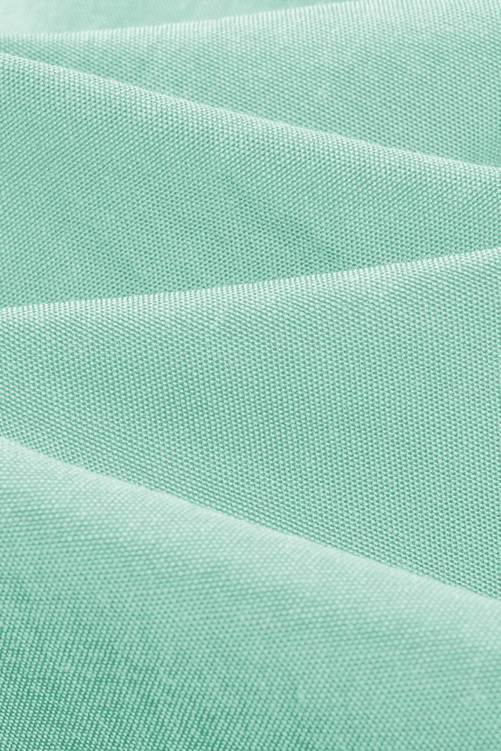 imageJMIERR Mens Casual Stylish Short Sleeve ButtonUp Striped Dress Shirts Cotton Beach ShirtMint Green