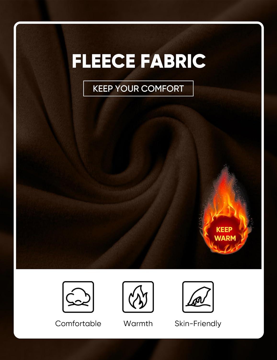 imageJMIERR Mens Fashion Hoodies Fleece Long Sleeve Athletic Sweatshirt Pullover T ShirtsBrown