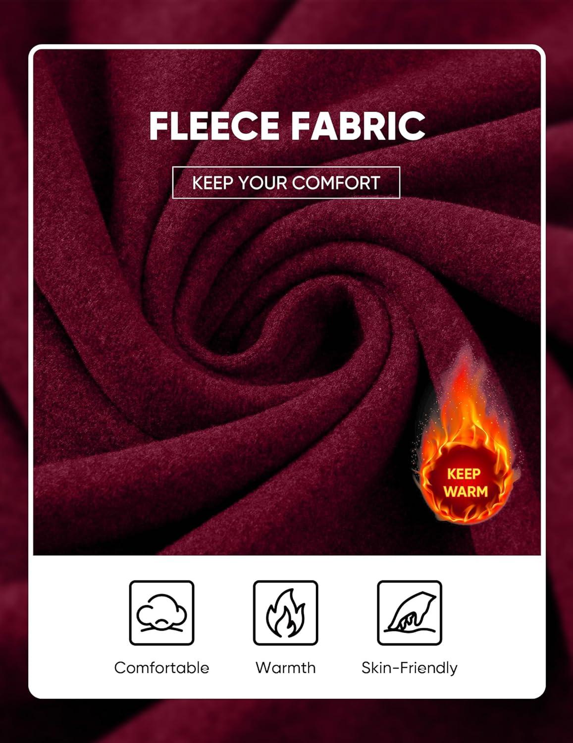 imageJMIERR Mens Fashion Hoodies Fleece Long Sleeve Athletic Sweatshirt Pullover T ShirtsRed