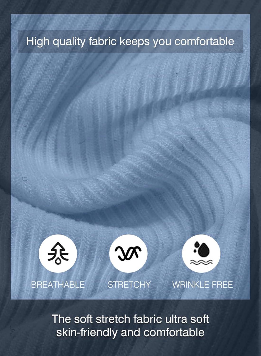 imageJMIERR Mens Muscle Slim Henley Shirts Crewneck Longline TShirt Gym Workout Athletic Shirt Tees with ButtonBeau Blue