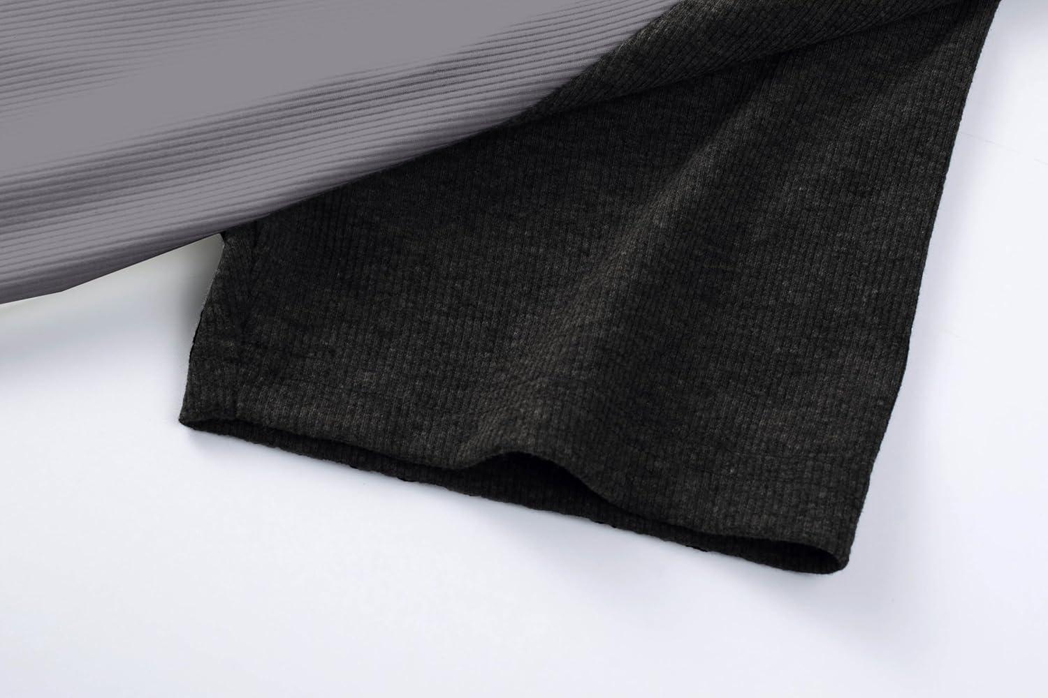 imageJMIERR Mens Muscle Slim Henley Shirts Crewneck Longline TShirt Gym Workout Athletic Shirt Tees with ButtonT Grey Black