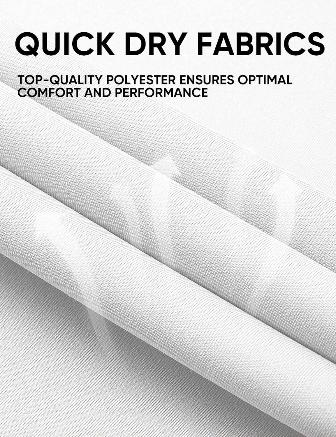 imageJMIERR Mens Polo Henley Shirt Moisture Wicking Quick Dry Summer Casual Short Sleeve Golf Polo T Shirts1 White