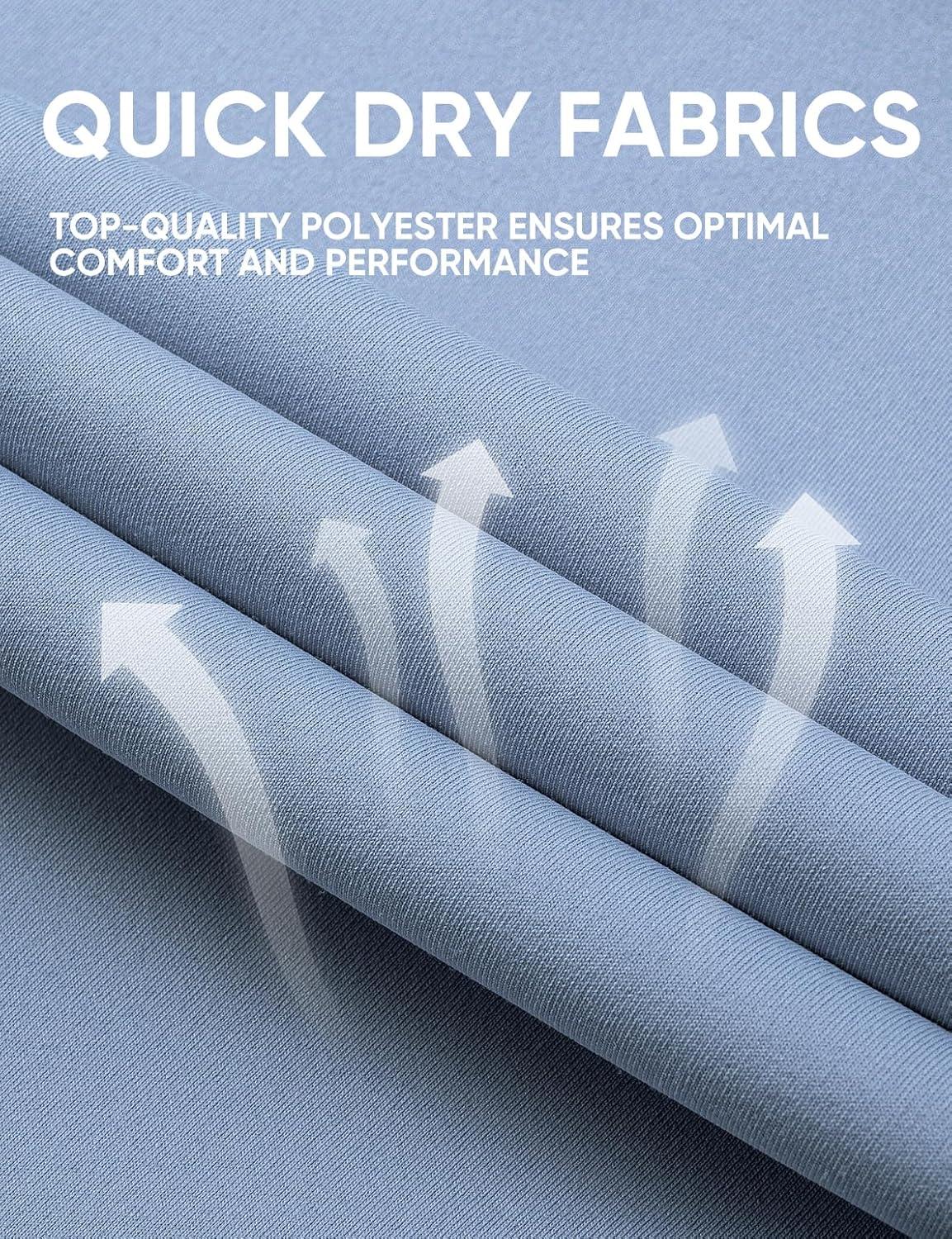 imageJMIERR Mens Polo Henley Shirt Moisture Wicking Quick Dry Summer Casual Short Sleeve Golf Polo T Shirts2 Sky Blue