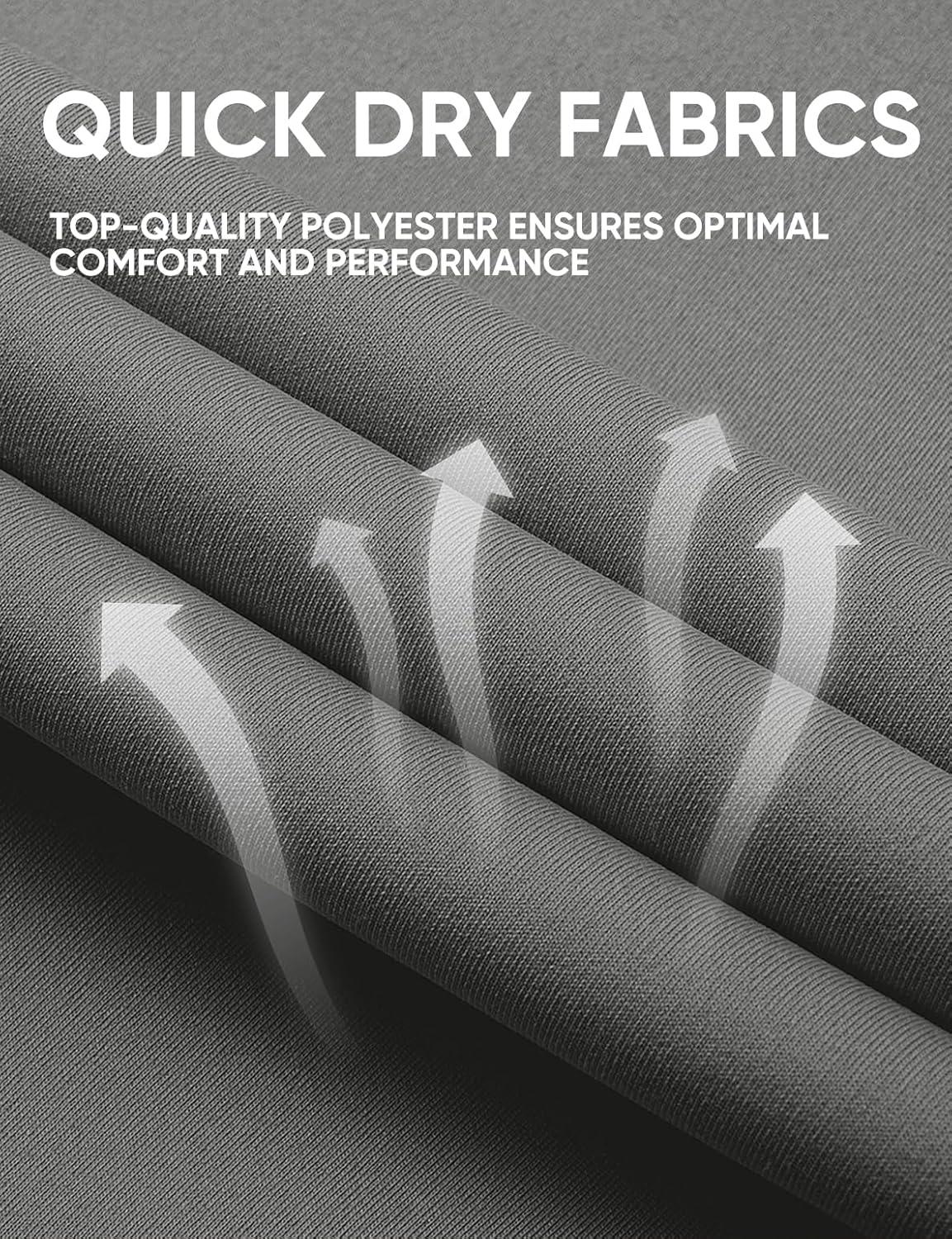 imageJMIERR Mens Polo Henley Shirt Moisture Wicking Quick Dry Summer Casual Short Sleeve Golf Polo T ShirtsA Grey 3