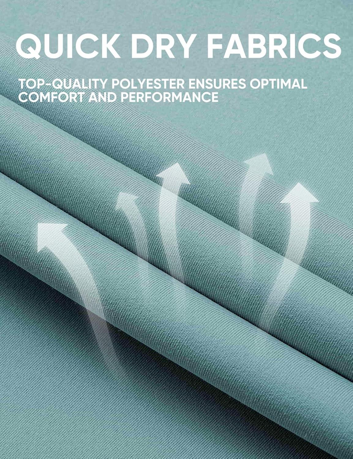 imageJMIERR Mens Polo Henley Shirt Moisture Wicking Quick Dry Summer Casual Short Sleeve Golf Polo T ShirtsBlue Green