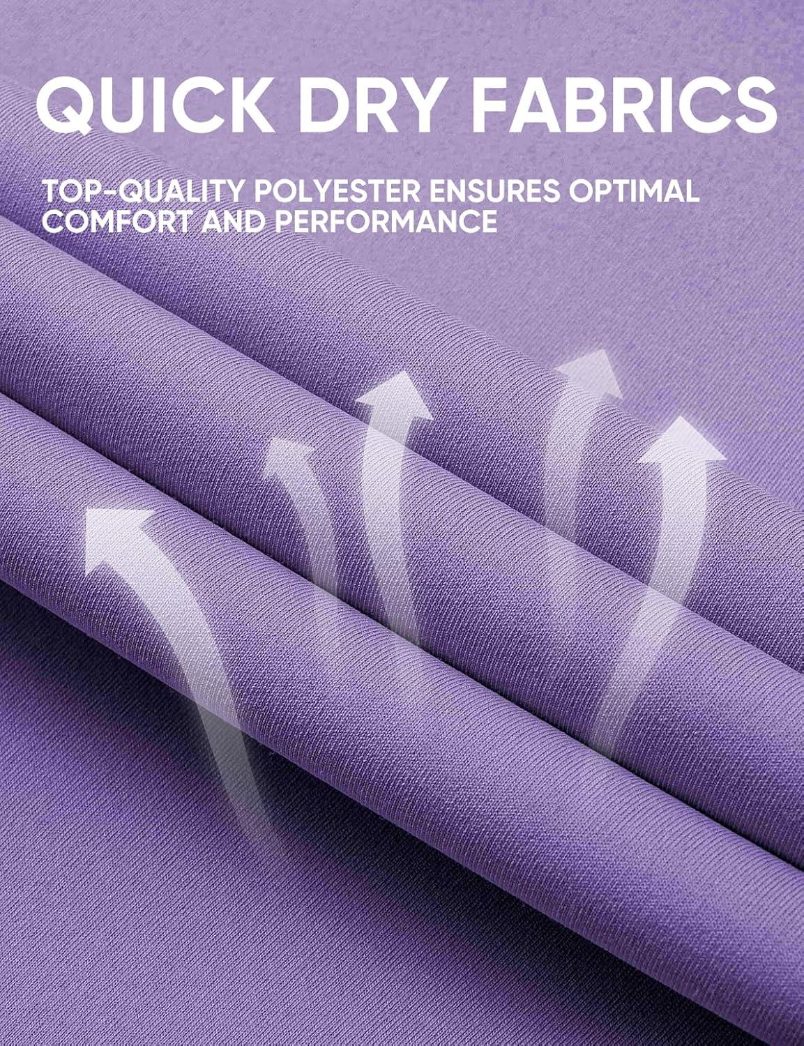 imageJMIERR Mens Polo Henley Shirt Moisture Wicking Quick Dry Summer Casual Short Sleeve Golf Polo T ShirtsPurple