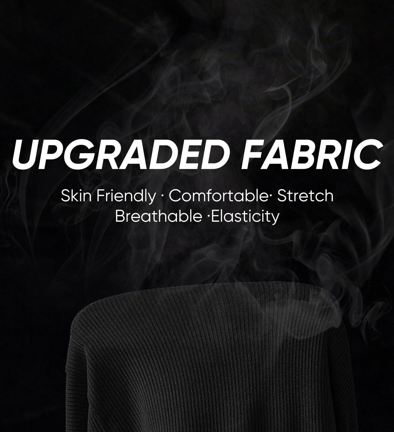 imageJMIERR Mens Quarter Zip Shirt Casual Quick Dry Moisture Wicking Long Sleeve Ribbed Athletic Workout Pullover TeeA Black