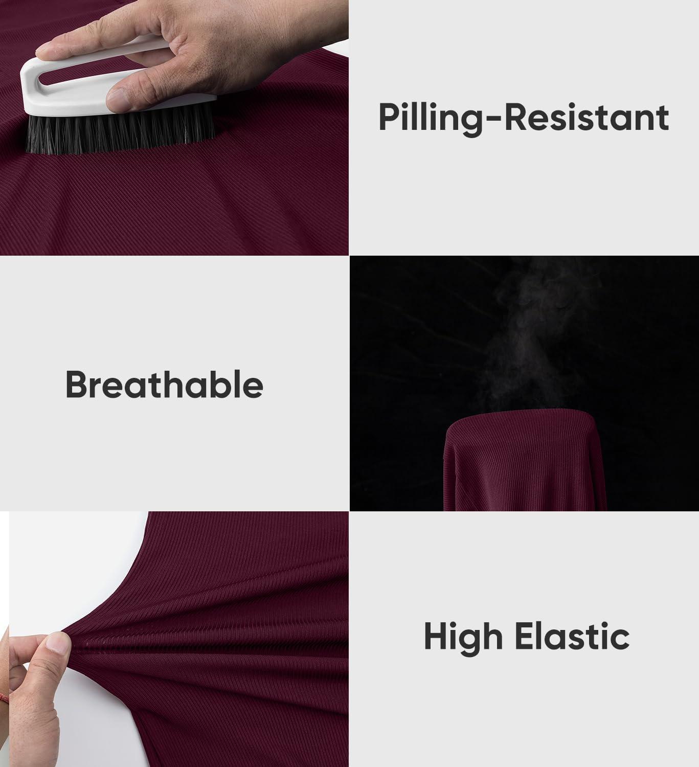 imageJMIERR Mens Quarter Zip Shirt Casual Quick Dry Moisture Wicking Long Sleeve Ribbed Athletic Workout Pullover TeeA Burgundy