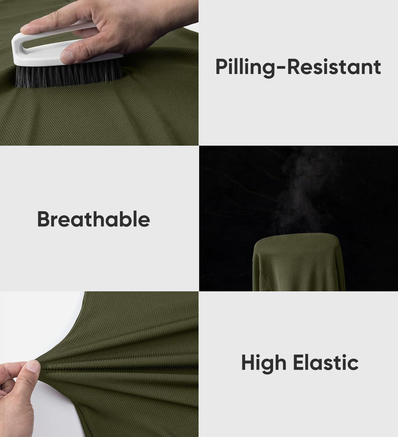 imageJMIERR Mens Quarter Zip Shirt Casual Quick Dry Moisture Wicking Long Sleeve Ribbed Athletic Workout Pullover TeeA Jungle Green