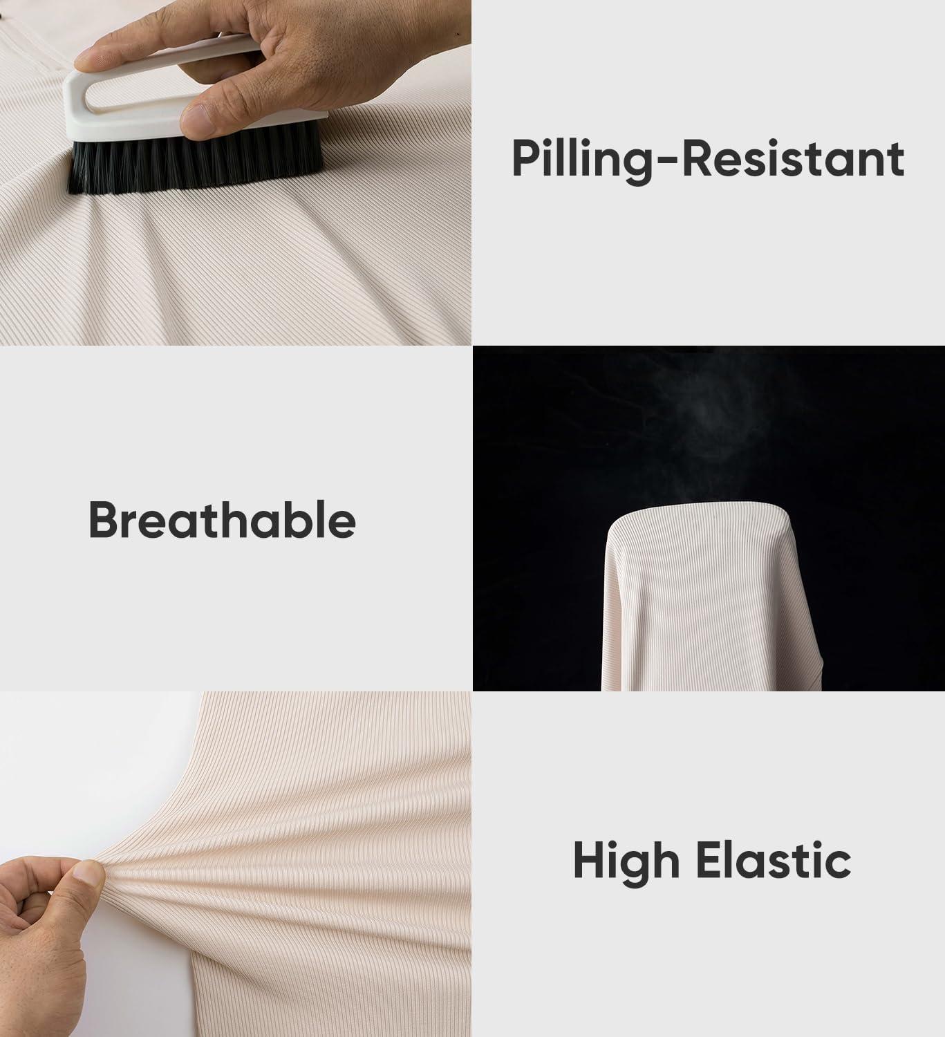 imageJMIERR Mens Quarter Zip Shirt Casual Quick Dry Moisture Wicking Long Sleeve Ribbed Athletic Workout Pullover TeeA Parchment