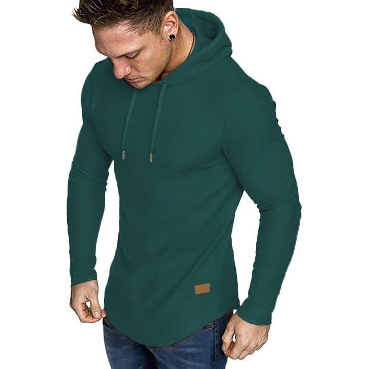 imageJMIERR Mens Fashion Hoodies Fleece Long Sleeve Athletic Sweatshirt Pullover T ShirtsDark Green