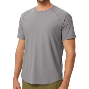 JMIERR Mens 3 Pack Cotton Hipster Hip Hop Longline Crewneck T-Shirt(Z Grey)