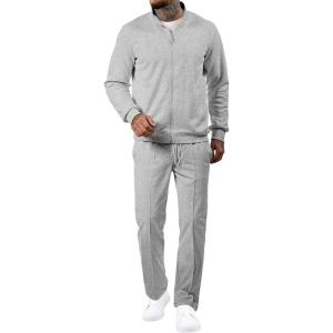 JMIERR Men’s Tracksuit 2 Piece Set Full Zip Casual Sweatsuit Jogging Suits with Jogger Jackets and Pants Warm Up Outfits(Light Grey)