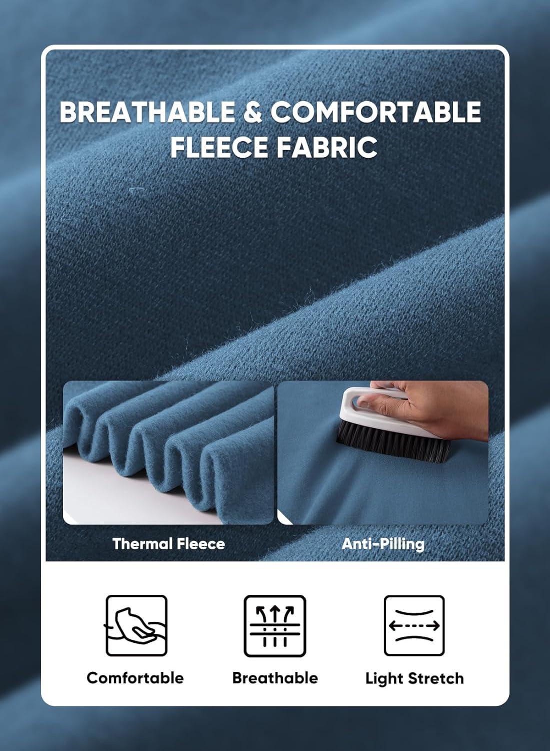 imageJMIERR Mens 2 Piece Outfits Hoodie Sweatshirt Tracksuit ampamp Joggers Sweatpants Sweatsuit SetSky Blue