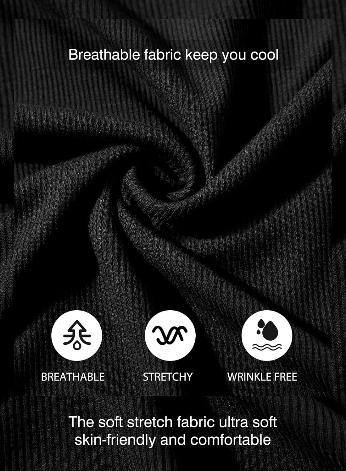 imageJMIERR Mens Muscle Slim T Shirts Texture V Neck Longline Henley Gym Workout Athletic Tee Shirt01 Black