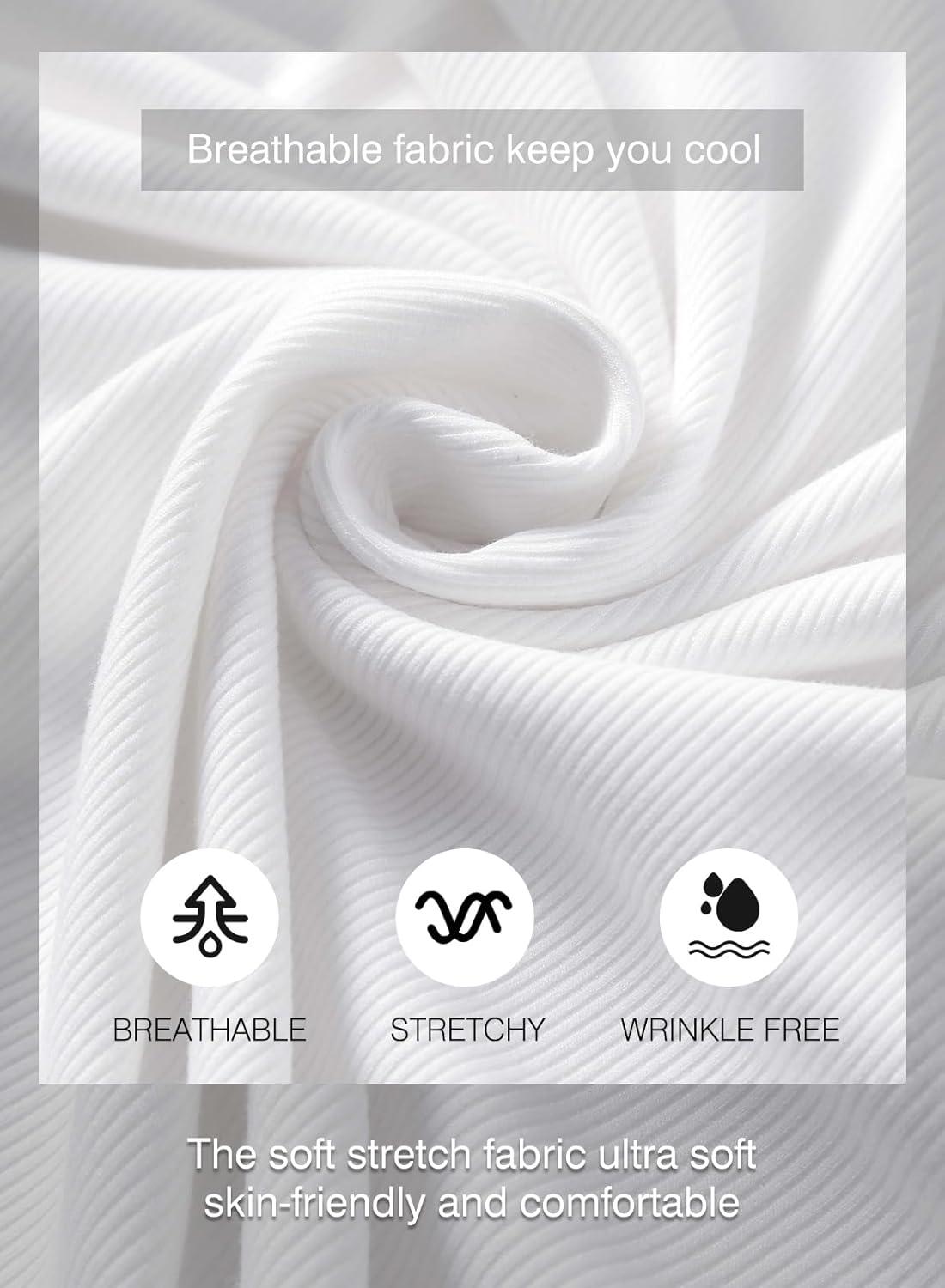 imageJMIERR Mens Muscle Slim T Shirts Texture V Neck Longline Henley Gym Workout Athletic Tee ShirtPackblackWhite