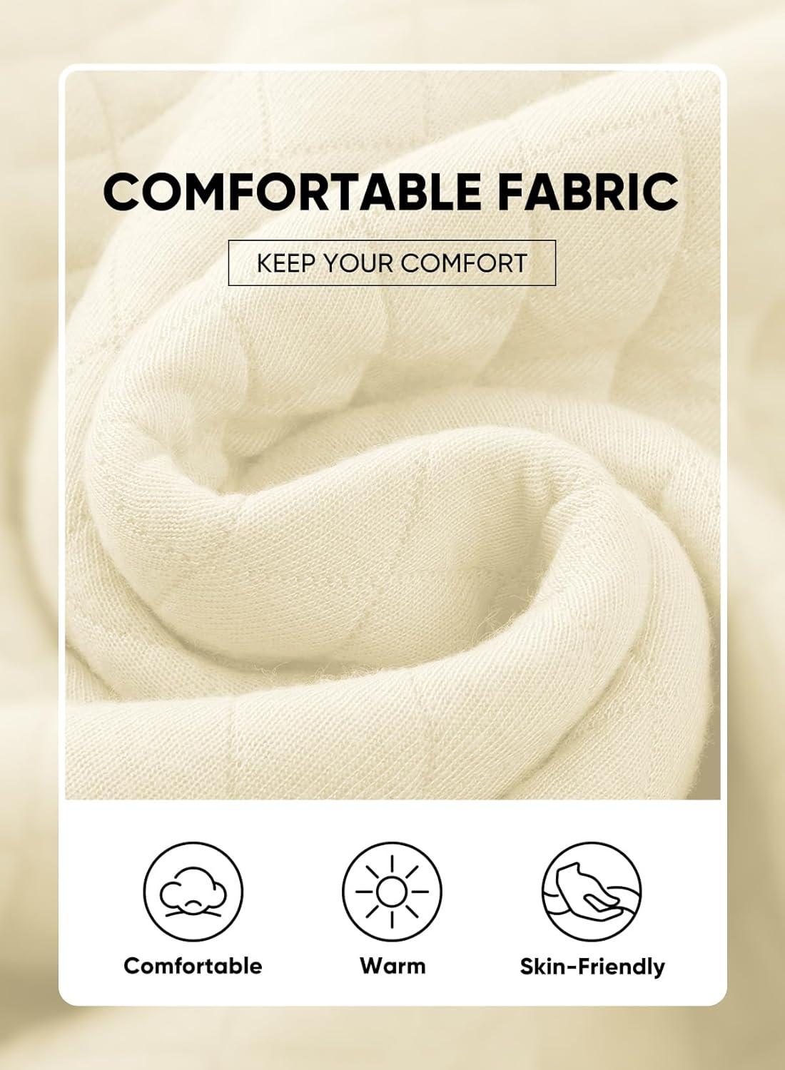 imageJMIERR Mens Quilted 2 Piece Casual Outfits Crewneck Sweatshirt Tracksuit ampamp Joggers Sweatpants Sweatsuit SetApricot